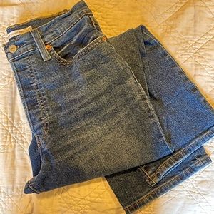 Levi’s Ribcage Straight Ankle jeans dark wash 27